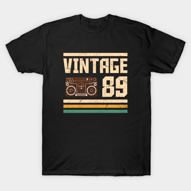 Vintage 1989  33 years old T-Shirt by hoopoe